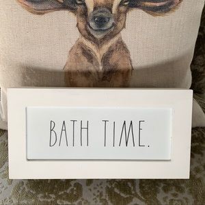 Rae Dunn “Bath Tim” bathroom wall decor